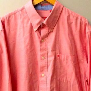 Pink Izod button down dress shirt.